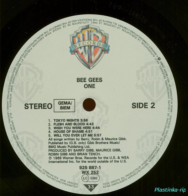 Bee Gees - One 1989.